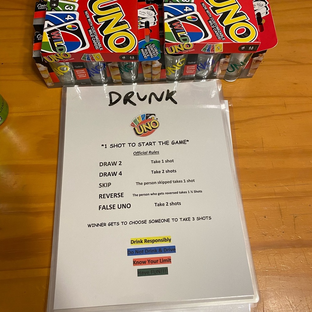Drunk Uno Games